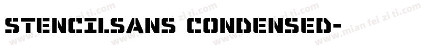 StencilSans Condensed字体转换